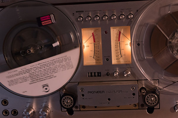 Pioneer analog recording equipment-close
