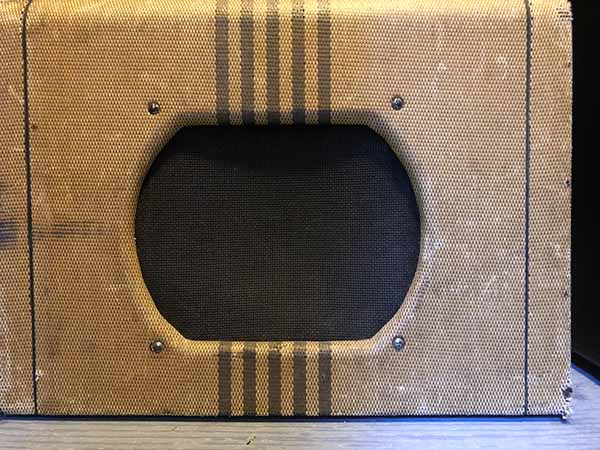 Top of a guitar amp